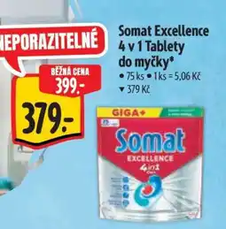 Albert Somat Excellence 4 v 1 Tablety do myčky nabídka