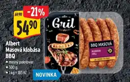 Albert Albert Masová klobása BBQ nabídka