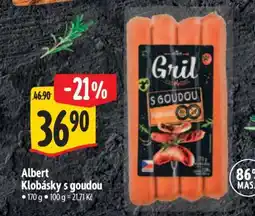 Albert Albert Klobásky s goudou nabídka
