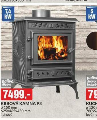 Baumax Krbová kamna p3 nabídka