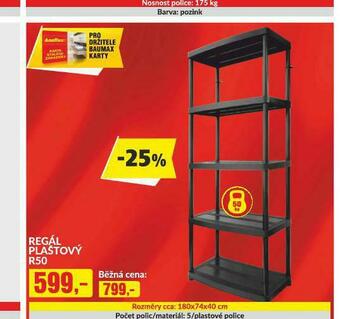 Baumax Regál plastový nabídka