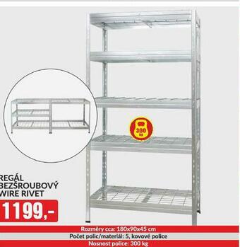 Baumax Regál bezšroubový nabídka