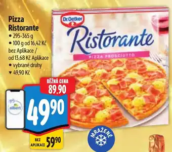 Albert Dr. Oetker Pizza Ristorante nabídka