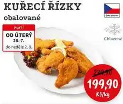 RABBIT řeznictví KUŘECÍ ŘÍZKY obalované nabídka