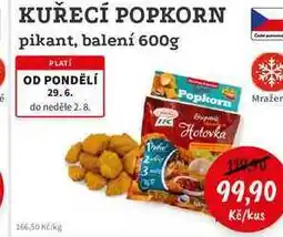 RABBIT řeznictví KUŘECÍ POPKORN pikant, balení nabídka