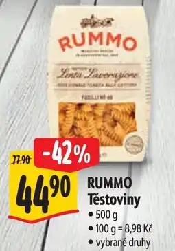 Albert RUMMO Těstoviny nabídka