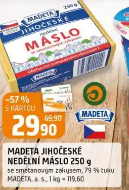 Trefa Madeta jihočeské nedělní máslo nabídka