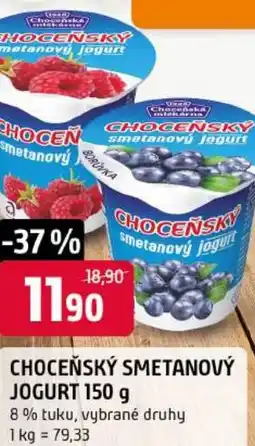 Trefa Choceňský smetanový jogurt nabídka