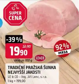 Trefa Tradiční pražská šunka nejvyšší jakosti nabídka