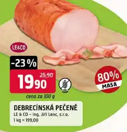 Trefa Debrecínská pečeně nabídka