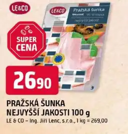 Trefa Pražská šunka nejvyšší jakosti nabídka