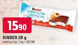 Trefa KINDER mléčný řez nabídka