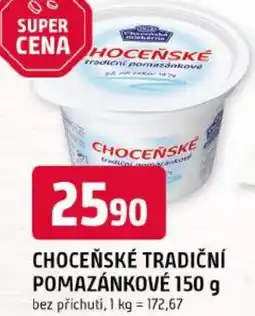 Trefa Choceňské tradiční pomazánkové nabídka