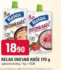 Trefa Relax ovesná kaše nabídka