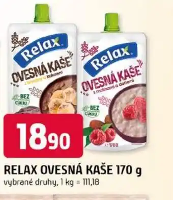 Trefa Relax ovesná kaše nabídka
