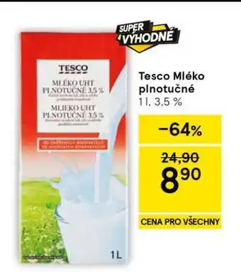 Tesco Tesco Mléko plnotučné nabídka
