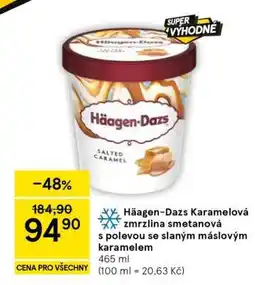 Tesco Häagen-Dazs Karamelová zmrzlina smetanová s polevou se slaným máslovým karamelem nabídka