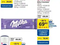 Tesco Milka Čokoláda nabídka