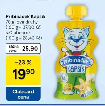 Tesco Pribináček kapsík nabídka