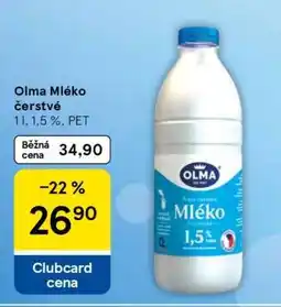 Tesco Olma mléko čerstvé nabídka