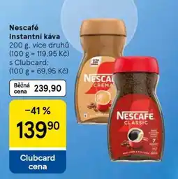 Tesco NESCAFÉ Instantní káva nabídka