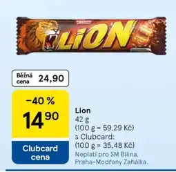Tesco Lion nabídka