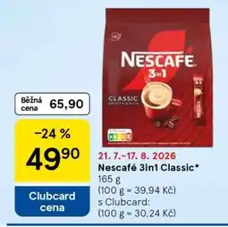 Tesco Nescafé 3in1 Classic nabídka