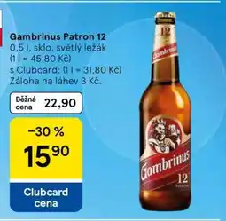 Tesco Gambrinus Patron 12 nabídka