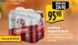 Albert Gambrinus Originál 10 6pack nabídka