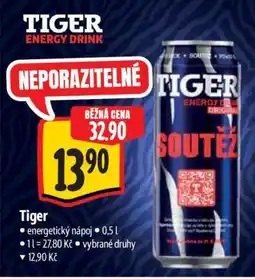 Albert Tiger Energy drink nabídka