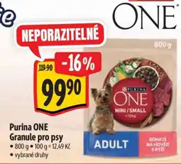 Albert PURINA ONE Granule pro psy nabídka