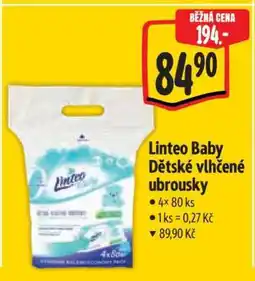 Albert Linteo Baby dětské vlhčené ubrousky nabídka