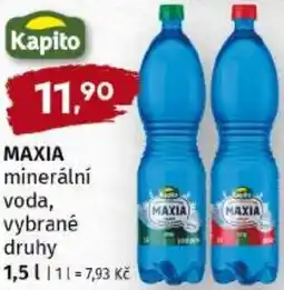 Trefa Maxia minerální voda nabídka