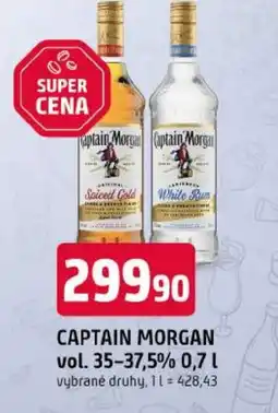 Trefa Captain morgan vol. 35-37,5% nabídka