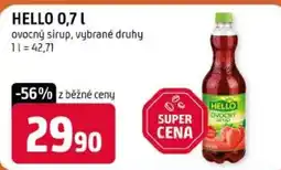 Trefa Hello ovocný sirup nabídka
