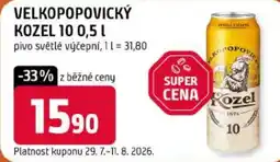 Trefa Velkopopovický kozel 10 nabídka