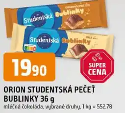 Trefa Orion studentská pečeť bublinky nabídka