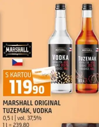 Marshall original tuzemák, vodka