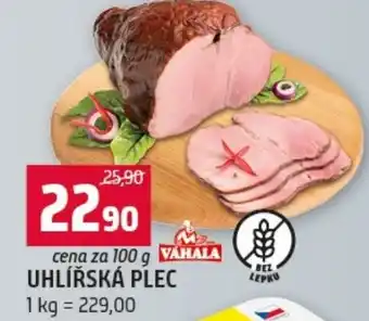 Vahala uhlířská plec