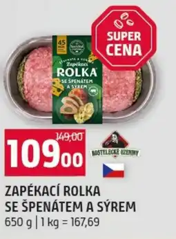 Terno Zapékací rolka se špenátem a sýrem nabídka