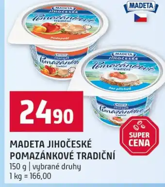 Terno Madeta jihočeské pomazánkové tradiční nabídka