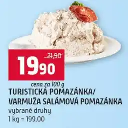 Terno Turistická pomazánka/ varmuža salámová pomazánka nabídka