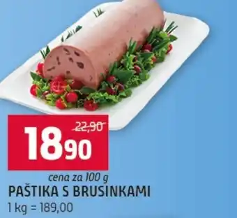 Terno Paštika s brusinkami nabídka