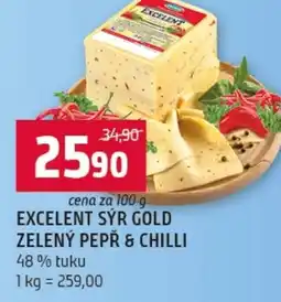 Terno Excelent sýr gold zelený pepř & chilli nabídka