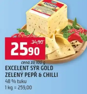 Terno Excelent sýr gold zelený pepř & chilli nabídka