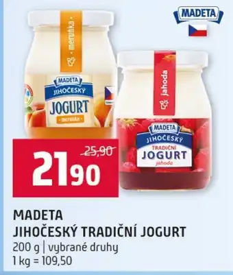 Terno Madeta jihočeský tradiční jogurt nabídka