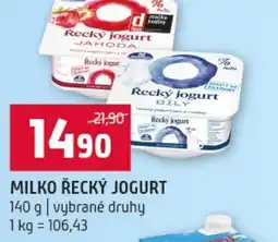 Terno Milko řecký jogurt nabídka