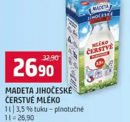 Terno Madeta jihočeské čerstvé mléko nabídka