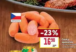 Billa Český špekáček z pultu lahůdek cena za nabídka