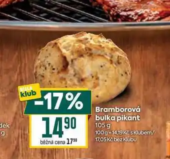 Bramborová bulka pikant